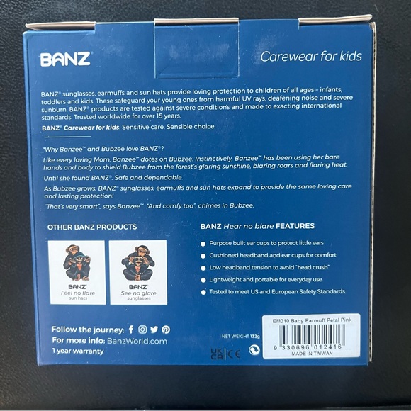 Baby Banz Infant Hearing Protection Earmuffs - Picture 2 of 2